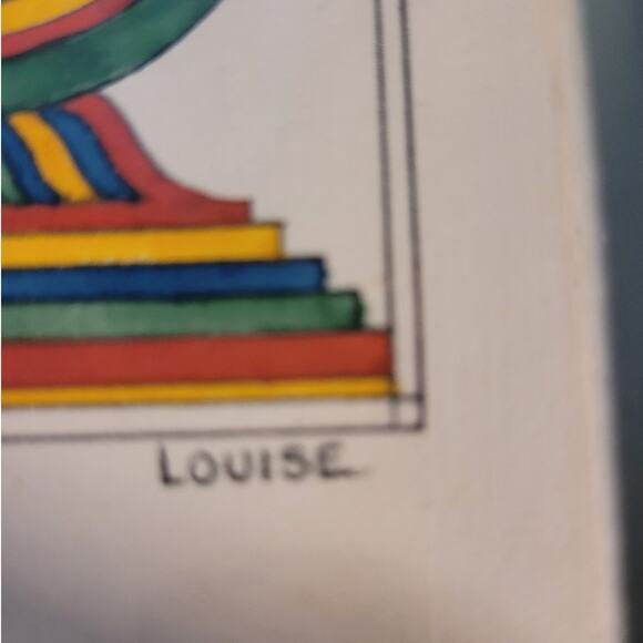 Vntg Mid-Century Louise God the Father’s Hand Framed Folk Art Prayer 15x11 Amish - Picture 3 of 8